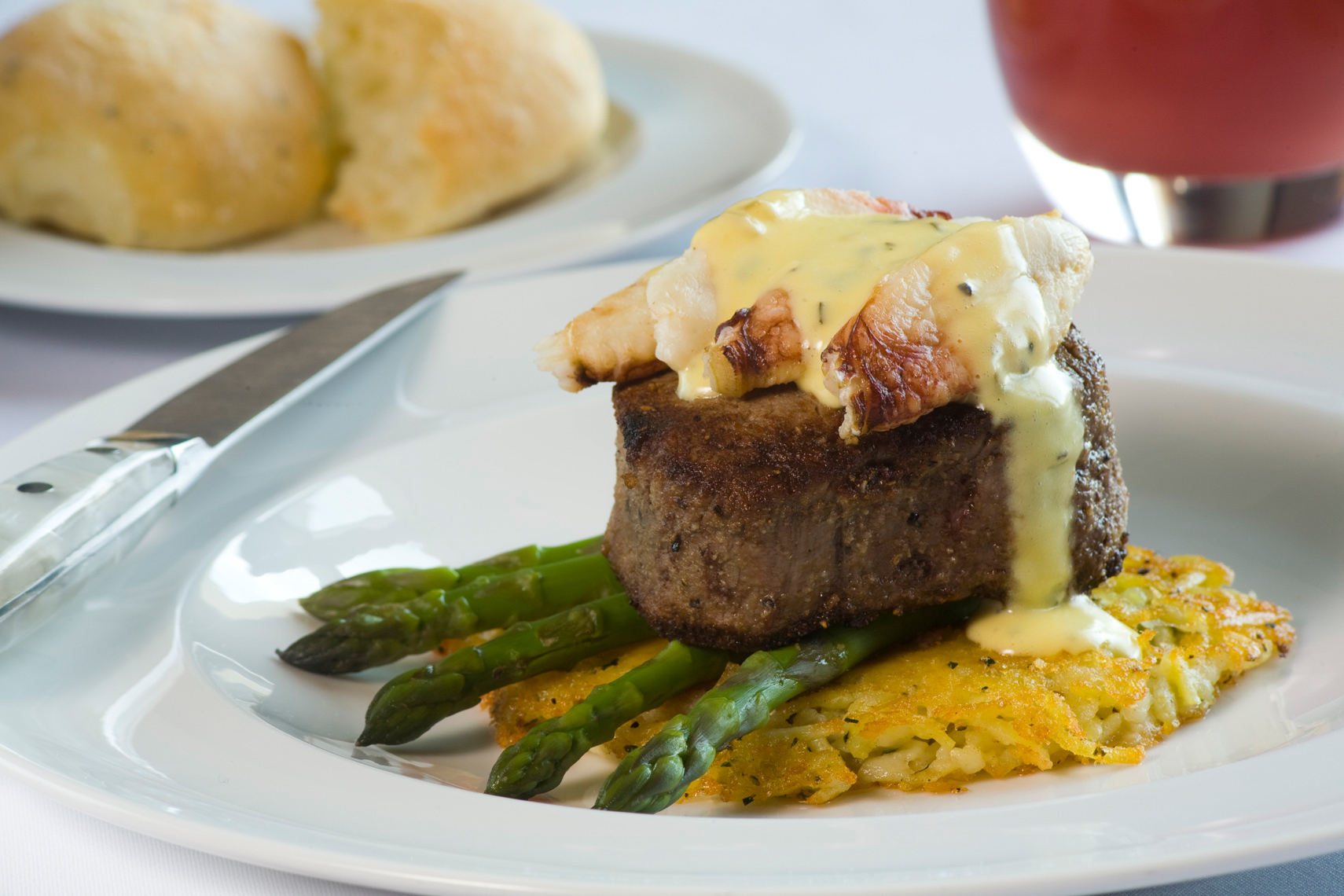 Delicious steak drizzled in signature sauce