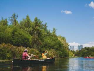 Canoe on Mercer Slough
