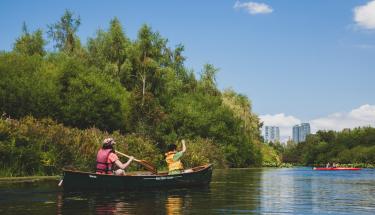 Canoe on Mercer Slough