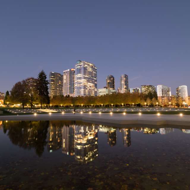 Downtown Park at Dusk