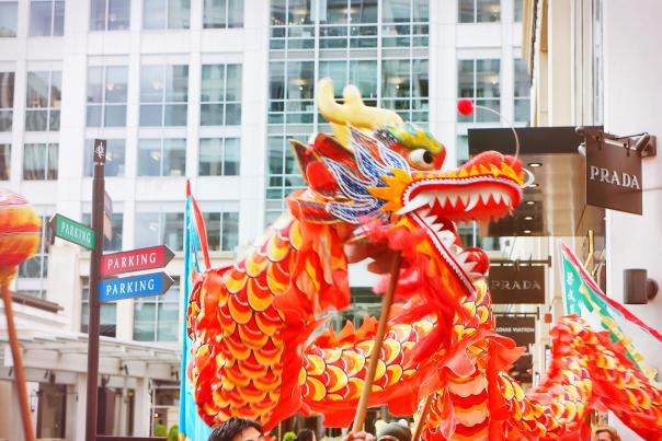 Lunar New Year Dragons at The Bravern